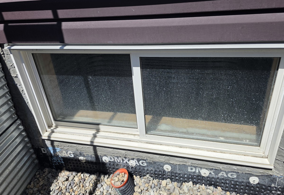 Window before cleaning
